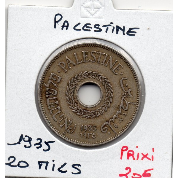 Palestine 20 Mils 1935 TTB, KM.5 mandat britannique