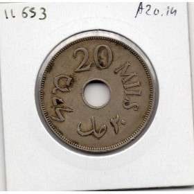Palestine 20 Mils 1935 TTB, KM.5 mandat britannique