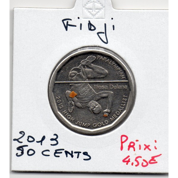 Fidji 50 cents 2013 Spl, KM.515 Iliesa Delana