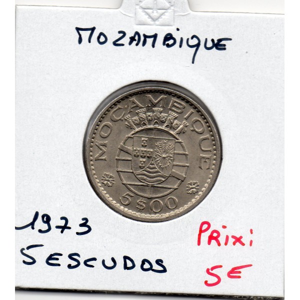 Mozambique 5 Escudos 1976 Spl, KM.86 Colonie Portugaise