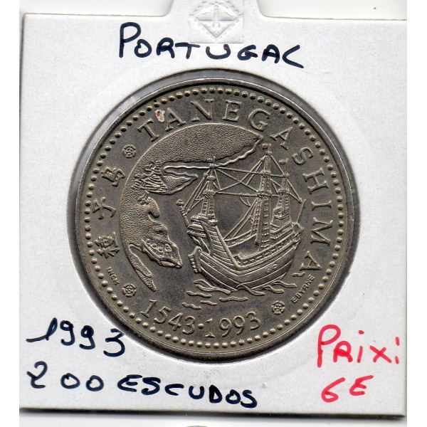 Portugal 200 escudos 1993 Spl, KM.665 Tanegashima