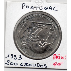 Portugal 200 escudos 1993 Spl, KM.659 Navigations vers l'Ouest