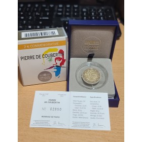 2 euros commémorative BE France 2013  Pierre de Coubertin piece de monnaie €