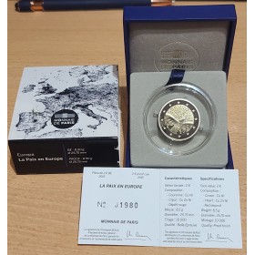 2 euros commémorative France 2015 70 ans de paix en europe BE piece de monnaie €