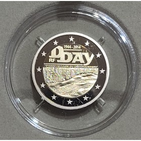 2€ commémorative BE France 2014 Dday, jour du débarquement