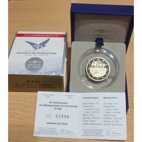 2€ commémorative BE France 2014 Dday, jour du débarquement
