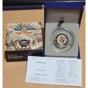 2 euros commémorative BE, France 2015, 225 ans de la fête de la fédération piece de monnaie €