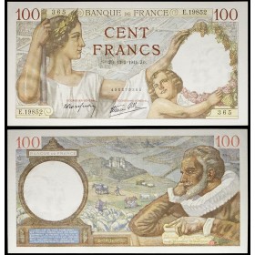 100 Francs Sully, Neuf, 13.3.1941 Billet de la banque de France