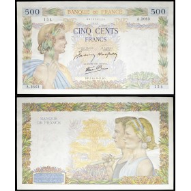 500 Francs La Paix, Spl, 2.10.1941 Billet de la banque de France