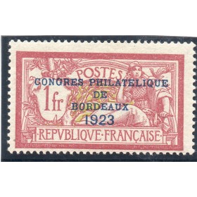 Timbre France Yvert No 182 congrès de Bordeaux neuf **