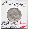 2 Francs Louis XVIII 1817 K Bordeaux TTB-