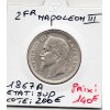 2 francs Napoléon III tête laurée 1867 A Paris Sup