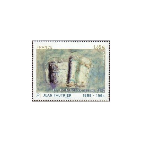 Timbre France Yvert No 4888 Jean Fautrier, Les boites de conserve