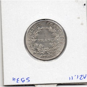 1 Franc Napoléon 1er An 13 Q Perpignan TB+