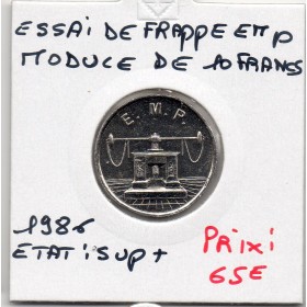 Essai de frappe au module de 10 francs 1986 GEM.194.6