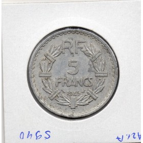 5 francs Lavrillier 1945 C Castelsarrasin TTB
