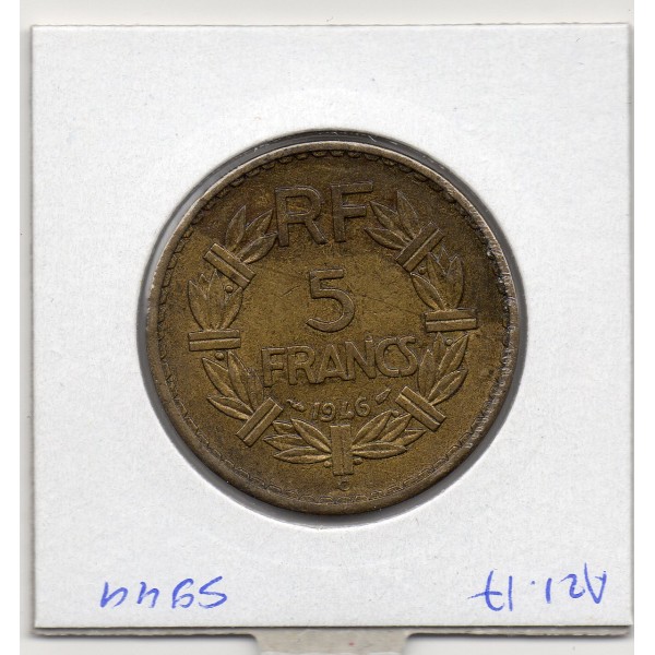5 francs Lavrillier 1946 C Castelsarrasin TTB+