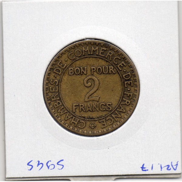 Bon pour 2 francs Commerce Industrie 1920 TB