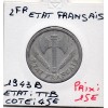 2 francs Francisque Bazor 1943 B Beaumont TTB
