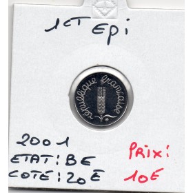 1 centime Epi 2001 BE FDC