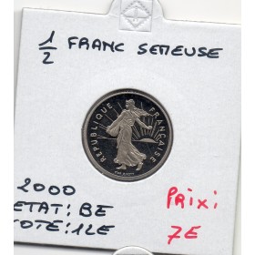 1/2 Franc Semeuse Nickel 2000 BE FDC