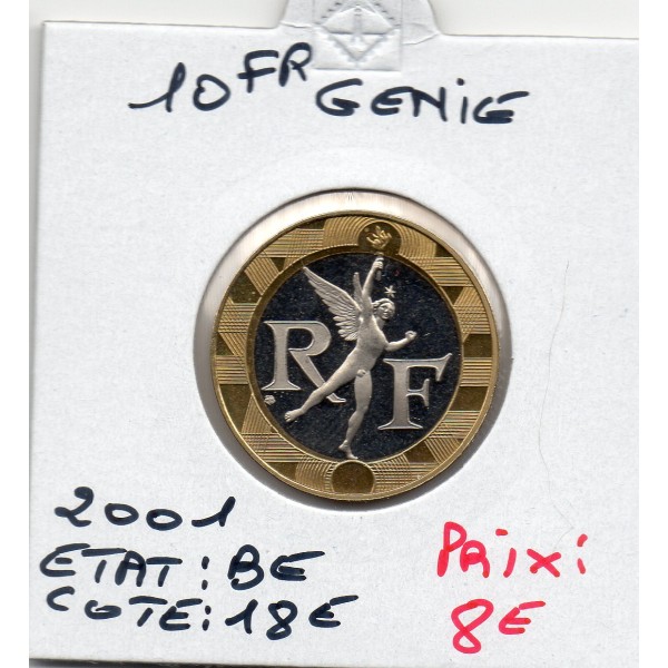 10 francs Génie bastille 2001 BE FDC