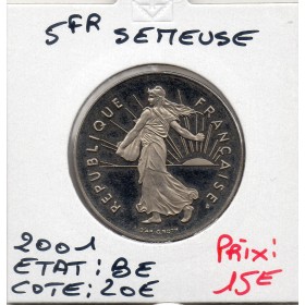 5 francs Semeuse Cupronickel 2001 FDC BE