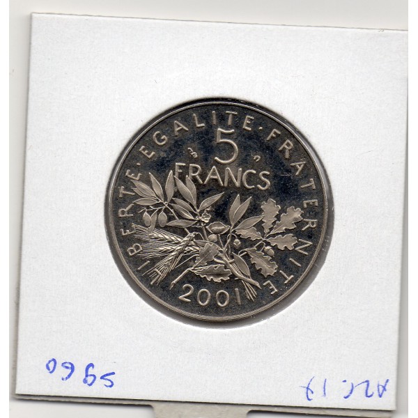 5 francs Semeuse Cupronickel 2001 FDC BE