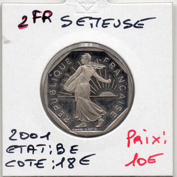 2 francs Semeuse Nickel 2001 BE