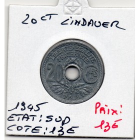 20 centimes Lindauer 1945 Sup, France pièce de monnaie