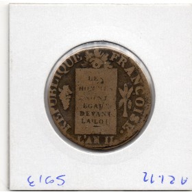 1 sol aux balances 1793 D. Dijon TB, Convention