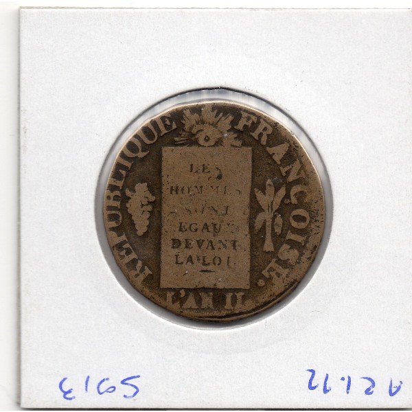 1 sol aux balances 1793 D. Dijon TB, Convention