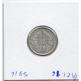 50 centimes Napoléon III tête nue 1859 A Paris Sup