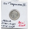 50 centimes Napoléon III tête nue 1854 A Paris Sup+