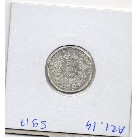 50 centimes Napoléon III tête nue 1854 A Paris Sup+