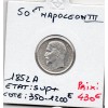 50 centimes Louis Napoléon Bonaparte tête nue 1852 A Paris Sup+