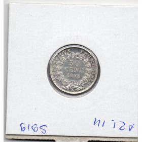 50 centimes Louis Napoléon Bonaparte tête nue 1852 A Paris Sup+