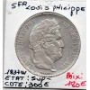 5 francs Louis Philippe 1837 W Lille Sup-