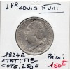 2 Francs Louis XVIII 1824 A Paris TTB-
