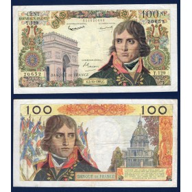 100 Nouveaux Francs Bonaparte, TTB-, 5.10.1961 Billet de la banque de France