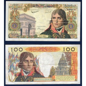 100 Nouveaux Francs Bonaparte, TTB-, 7.3.1963 Billet de la banque de France