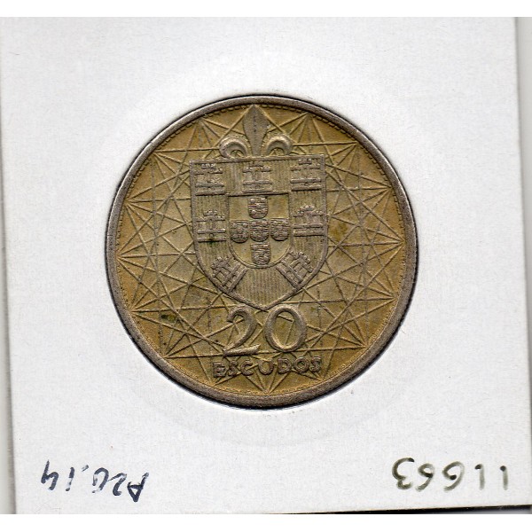Portugal 20 escudos 1966 Sup, KM.592 pont Salazar