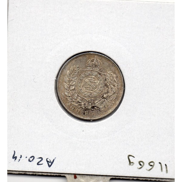 Brésil 200 reis 1868 Sup-, KM.471 Pedro II