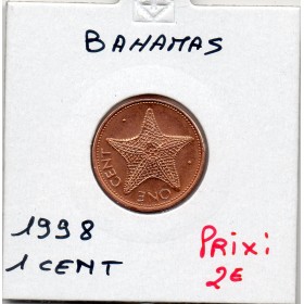 Bahamas 1 cent 1998 FDC, KM.59a Etoile de mer