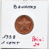 Bahamas 1 cent 1998 FDC, KM.59a Etoile de mer