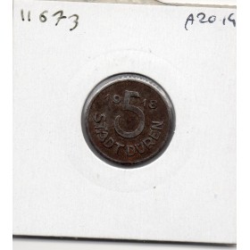 Kriegsgeld Düren 5 Pfennig 1918, TTB