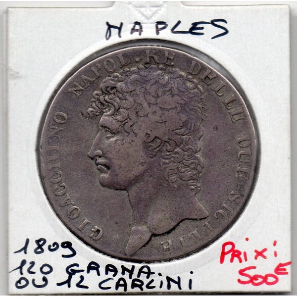 Italie Naples 120 Grana 12 carlini 1809 TTB, KM.434 Joachim Murat