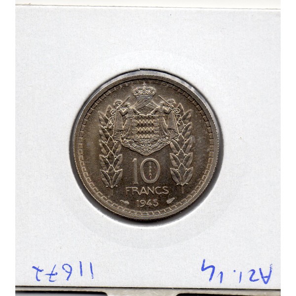 Essai Monaco 10 francs 1945 Spl, Gad.136 Louis II