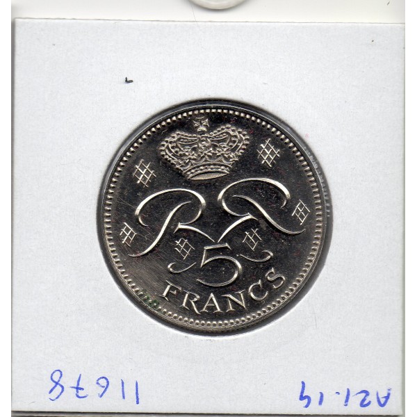 Essai Monaco 5 Francs 1971 Spl, Gad.153  Rainier III