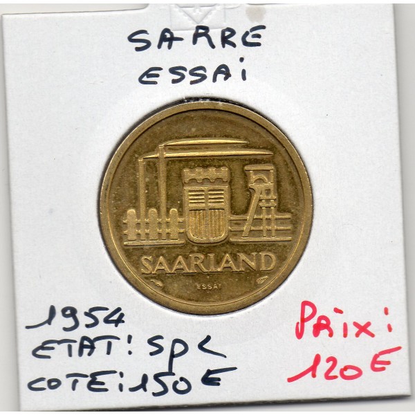 Sarre Saar, Essai 50 franken 1954 Spl, Gad.3